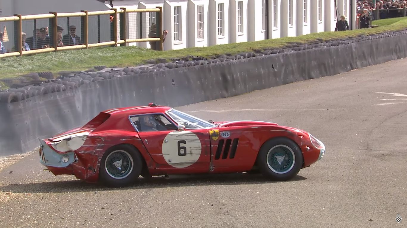 Ferrari 250 GTO crash