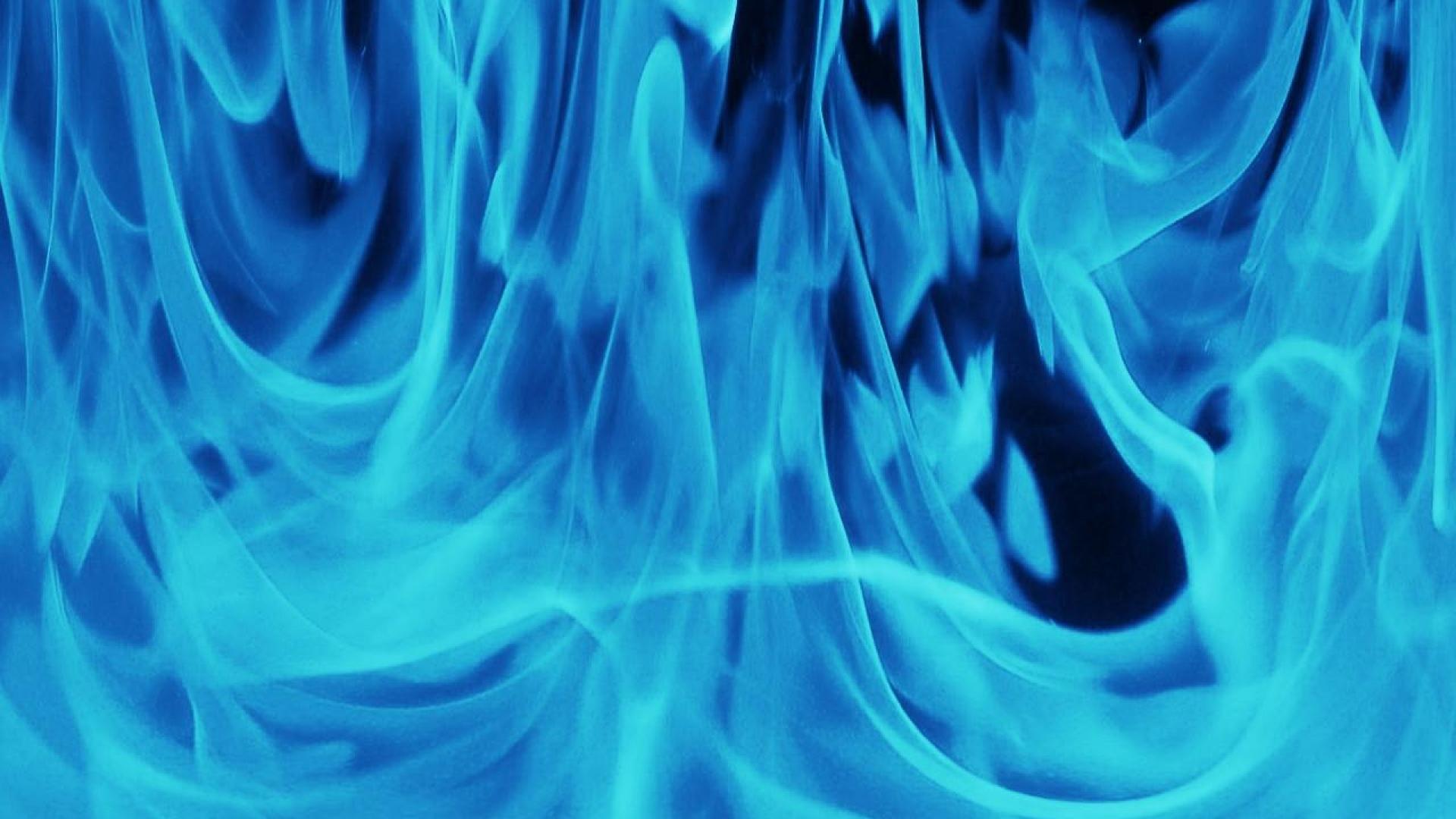 Flame, Fire, Aqua, Light Blue, Fractal Art HD Wallpaper