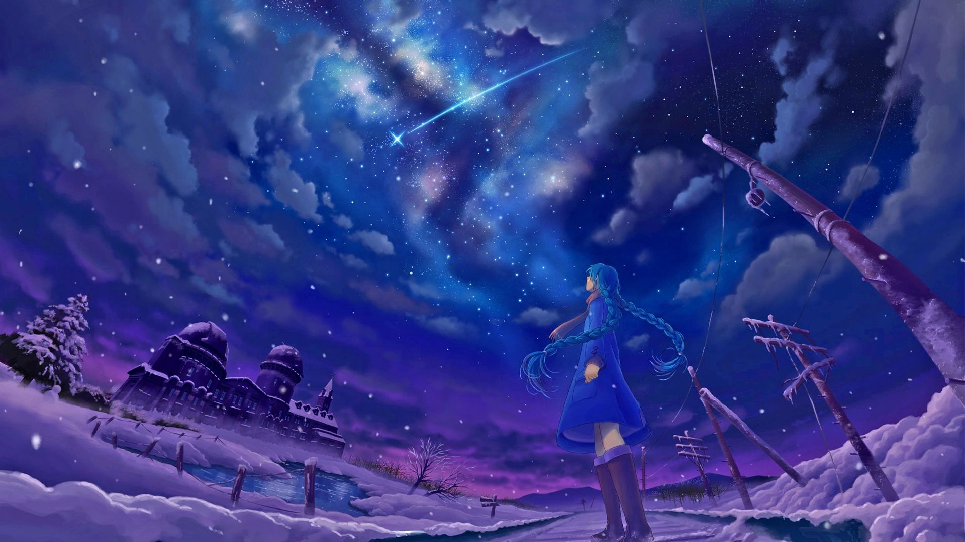 Anime Snow Wallpaper - Большой Фотo архив