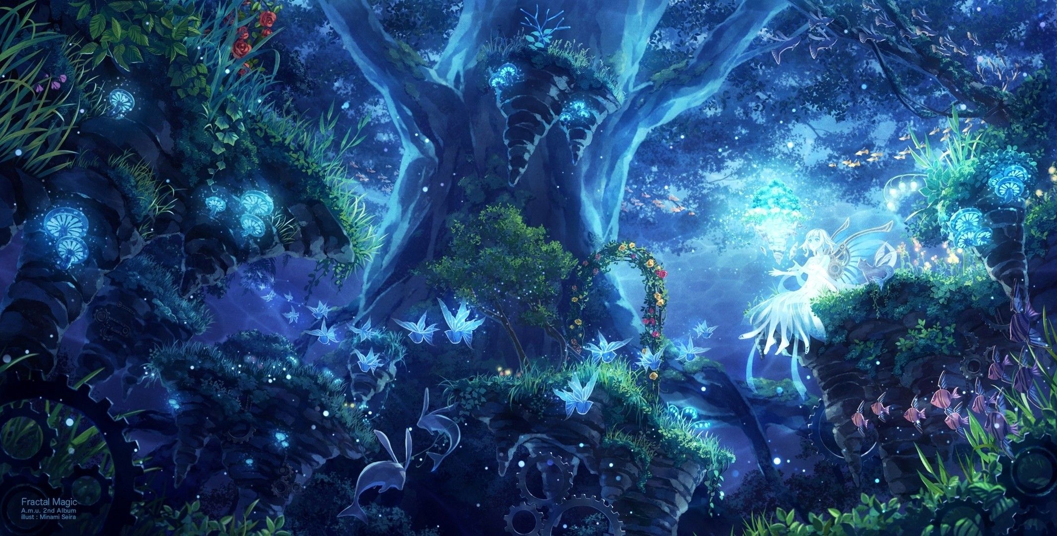 Magical Anime Forest Wallpaper