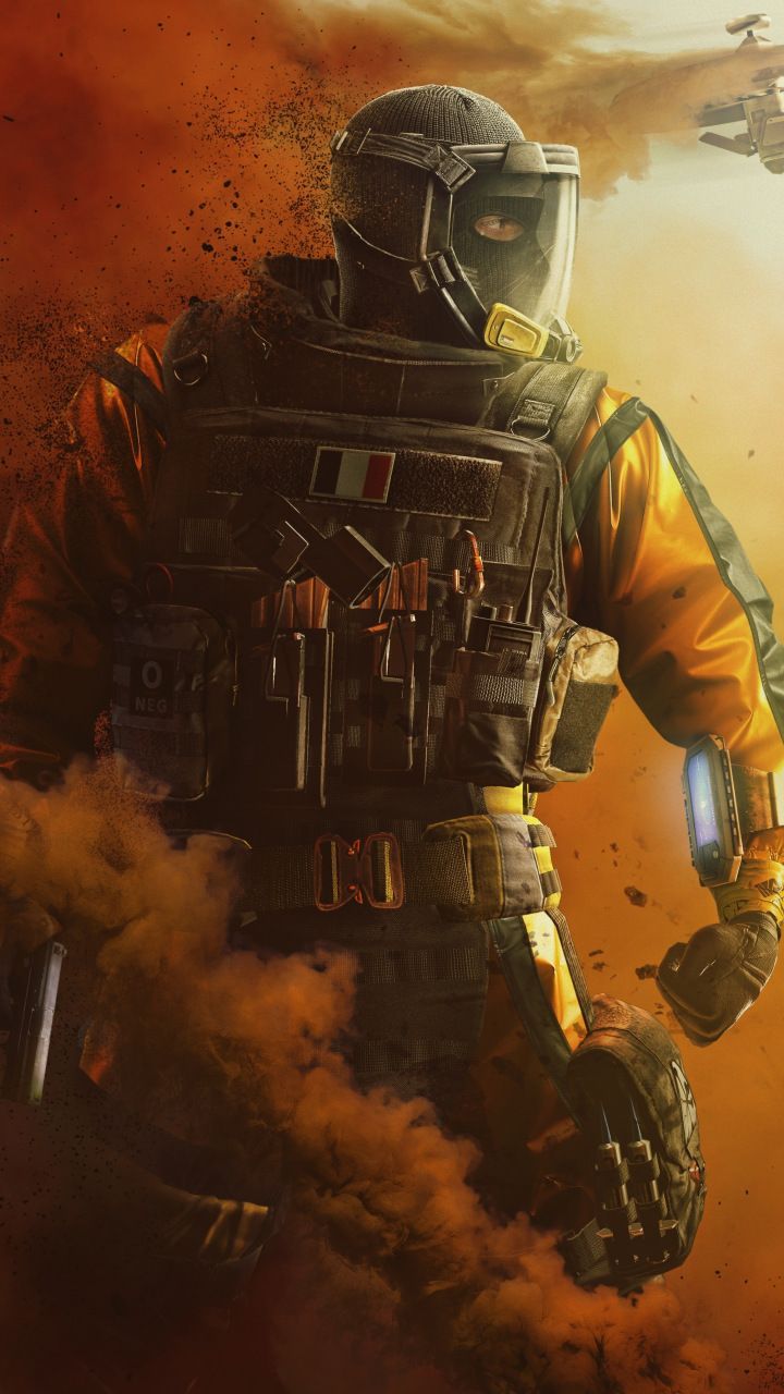 Masked soldier, Tom Clancy's Rainbow Six Siege, 720x1280 wallpaper