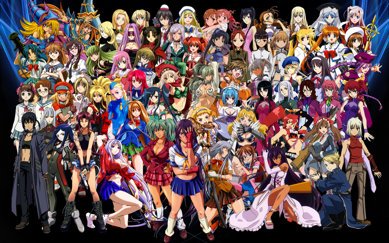 Free download anime crossover ladies 2nd by dflowen scraps 2012