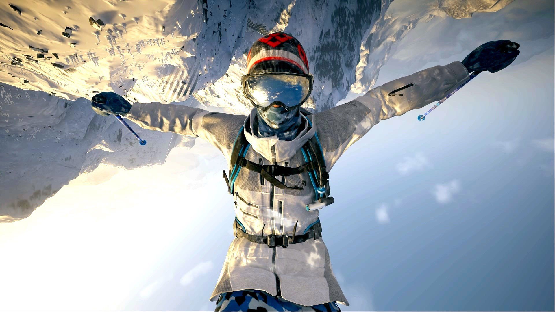 skiers, Steep, PlayStation Backflip, Snow, Upside down, Goggles, Video games, Mountains HD Wallpaper / Desktop and Mobile Image & Photo
