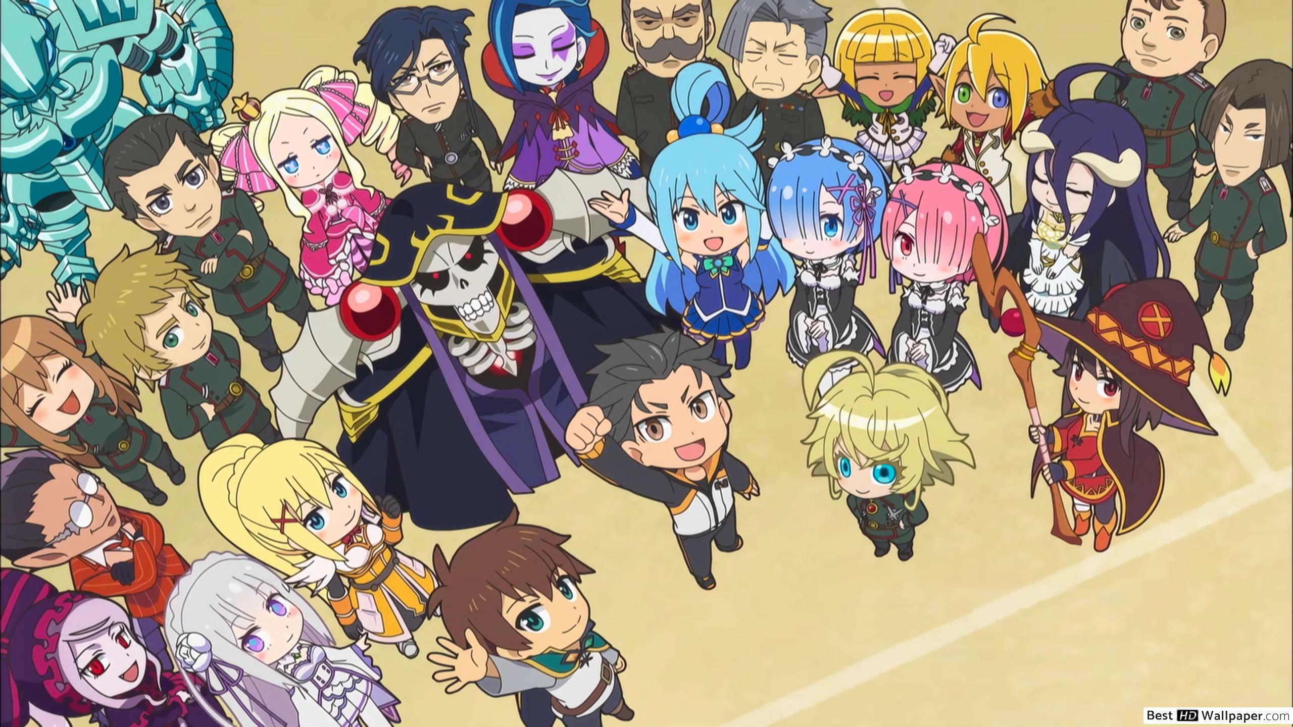 Isekai Quartet Anime HD wallpaper download