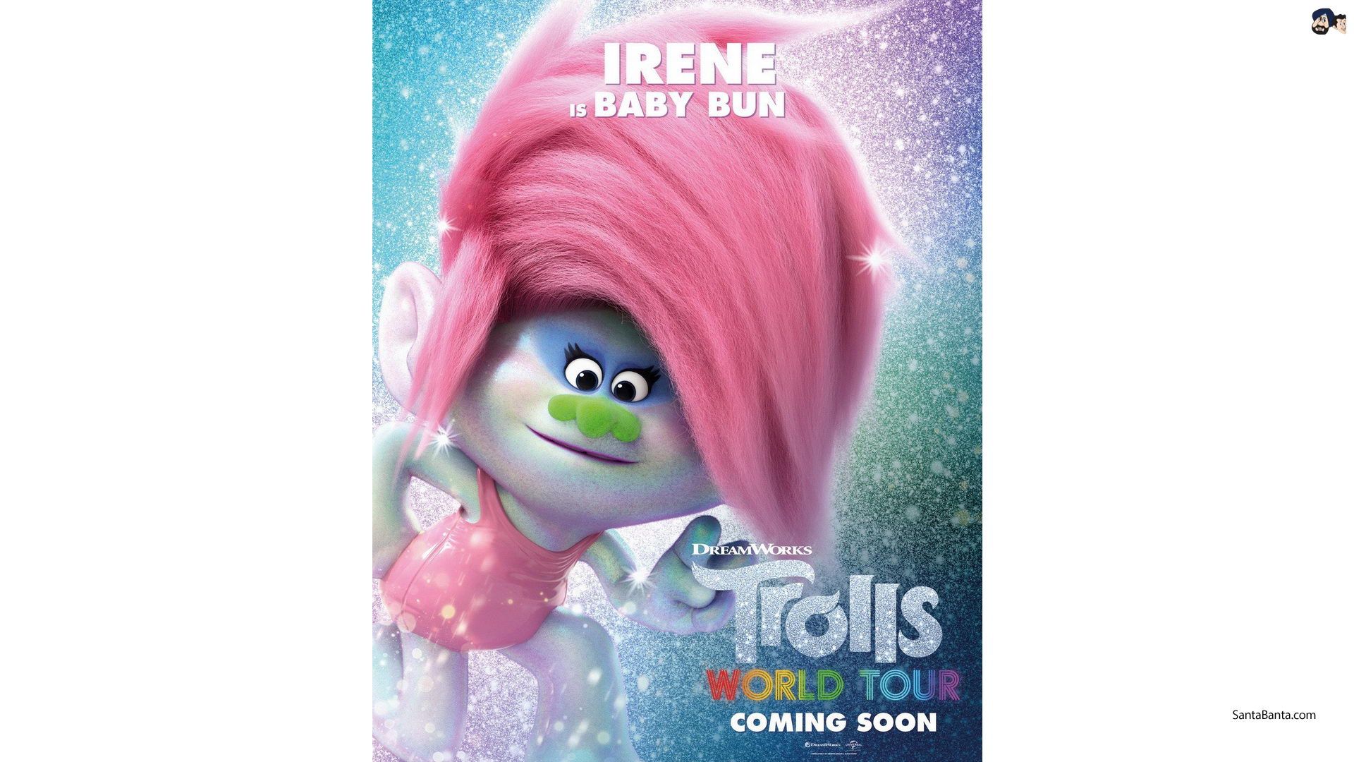 Irene As Baby Bun In Hollywood Animated Comedy Film `Trolls World