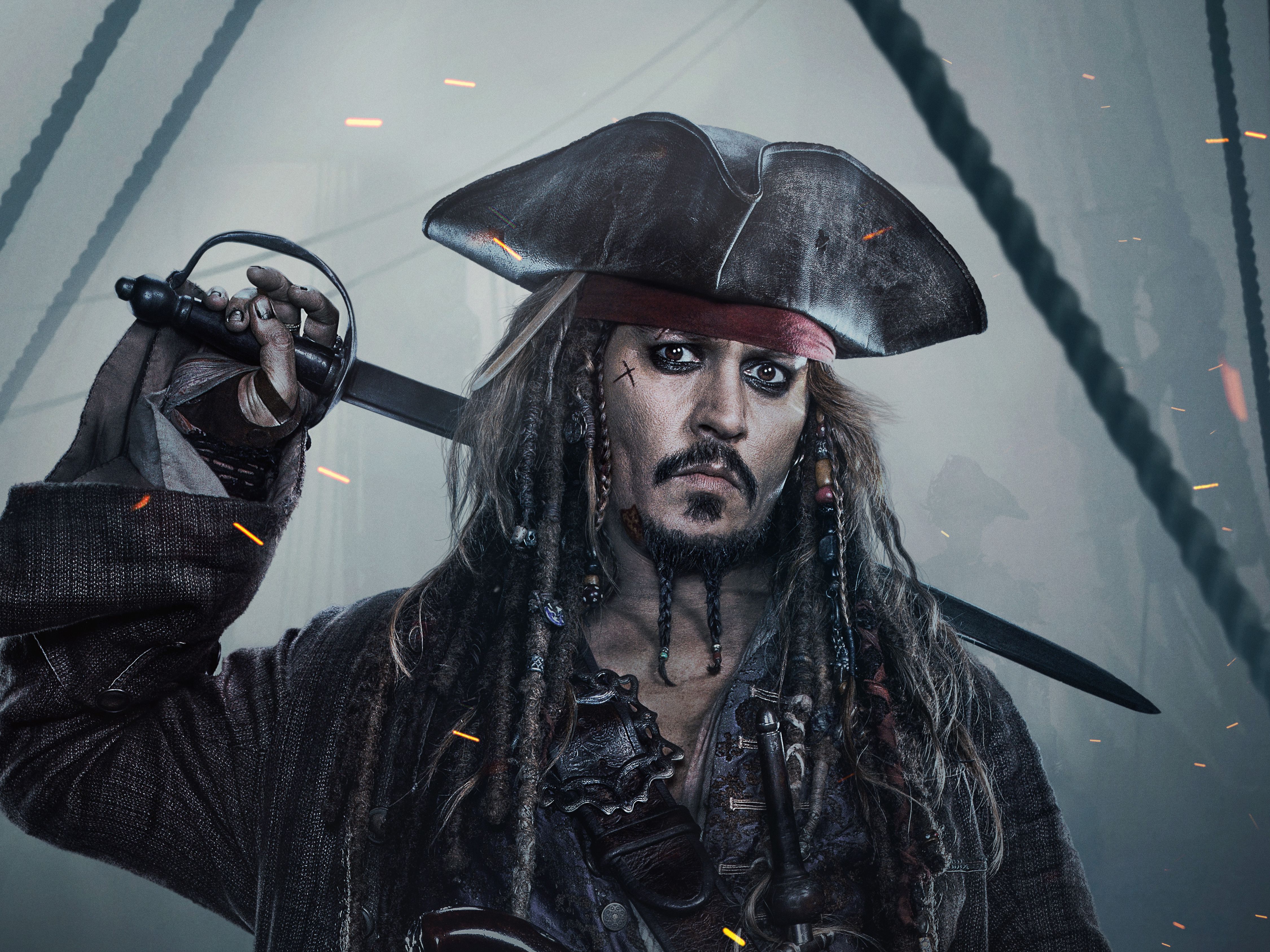 4500x3375 Captain Jack Sparrow desktop wallpaper. Captain