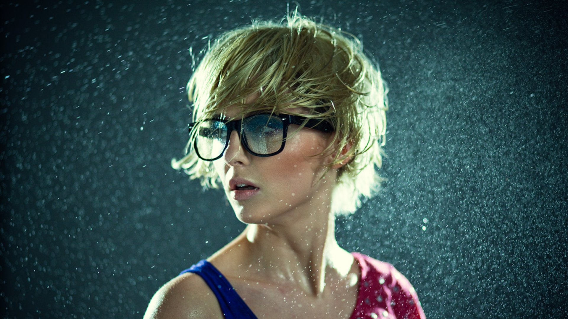 #glasses, #looking away, #short hair, #women with glasses