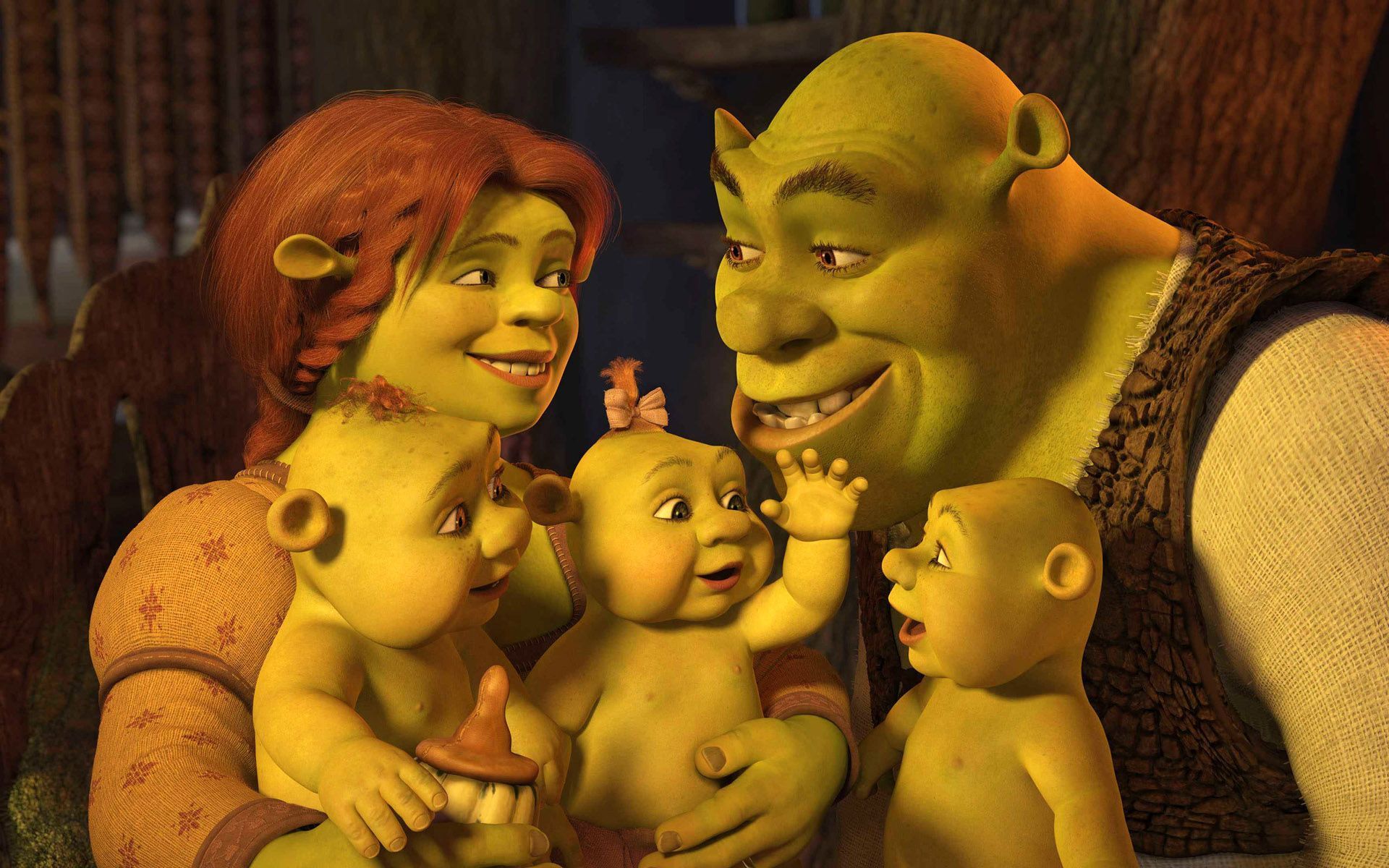 Shrek Family Desktop Wallpaper 51303 1920x1200px