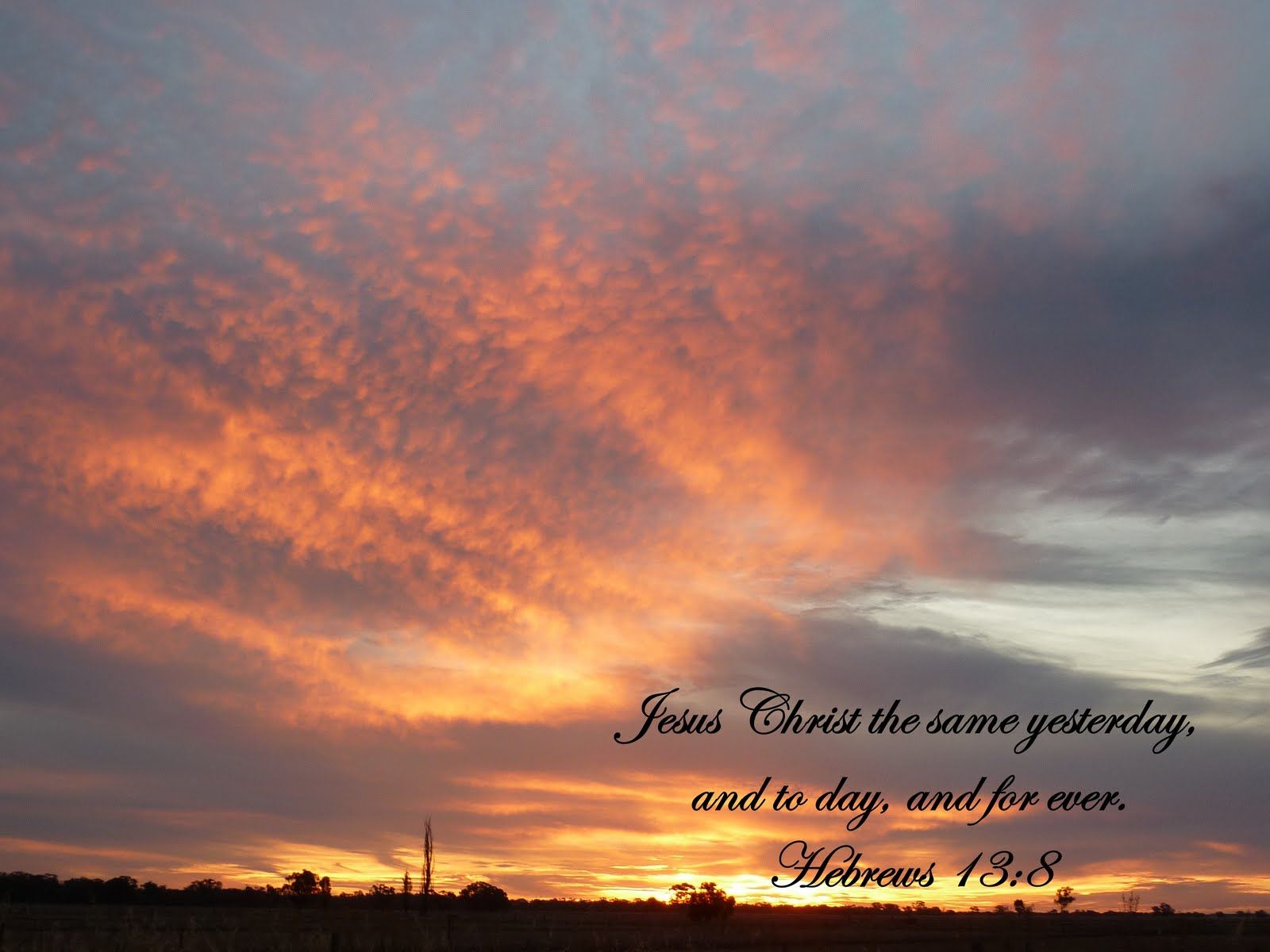 KJV Bible Wallpaper: Hebrews 13:8