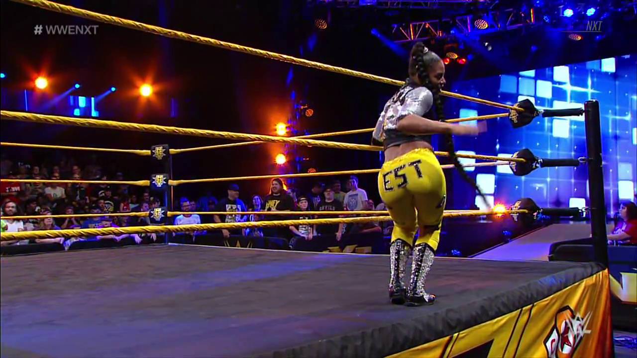 Bianca Belair and Nikki Cross at NXT caps