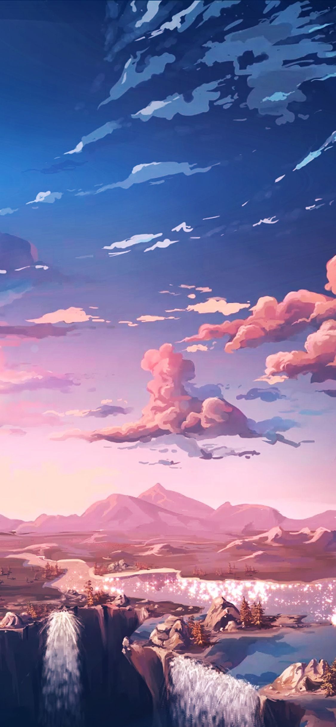 iPhone Wallpaper. Sky, Cloud, Nature, Pink, Cumulus, Mountain
