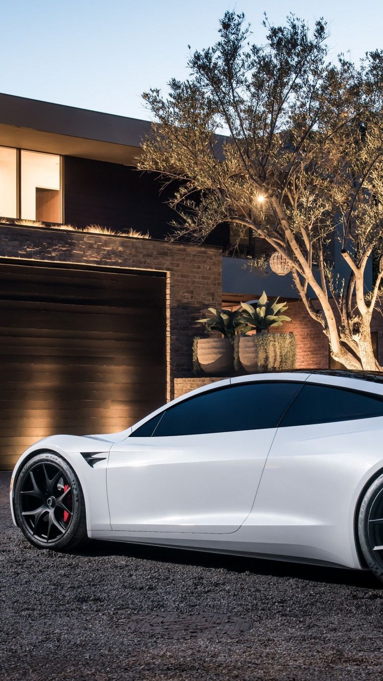 Download wallpaper: Tesla Roadster 750x1334