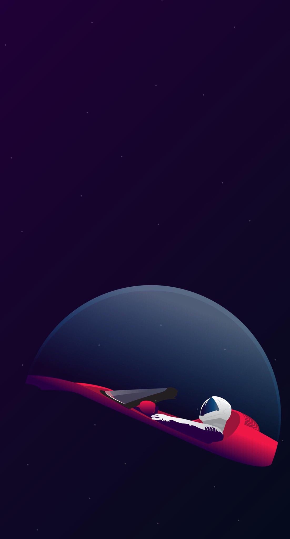 Tesla Roadster Space Wallpaper