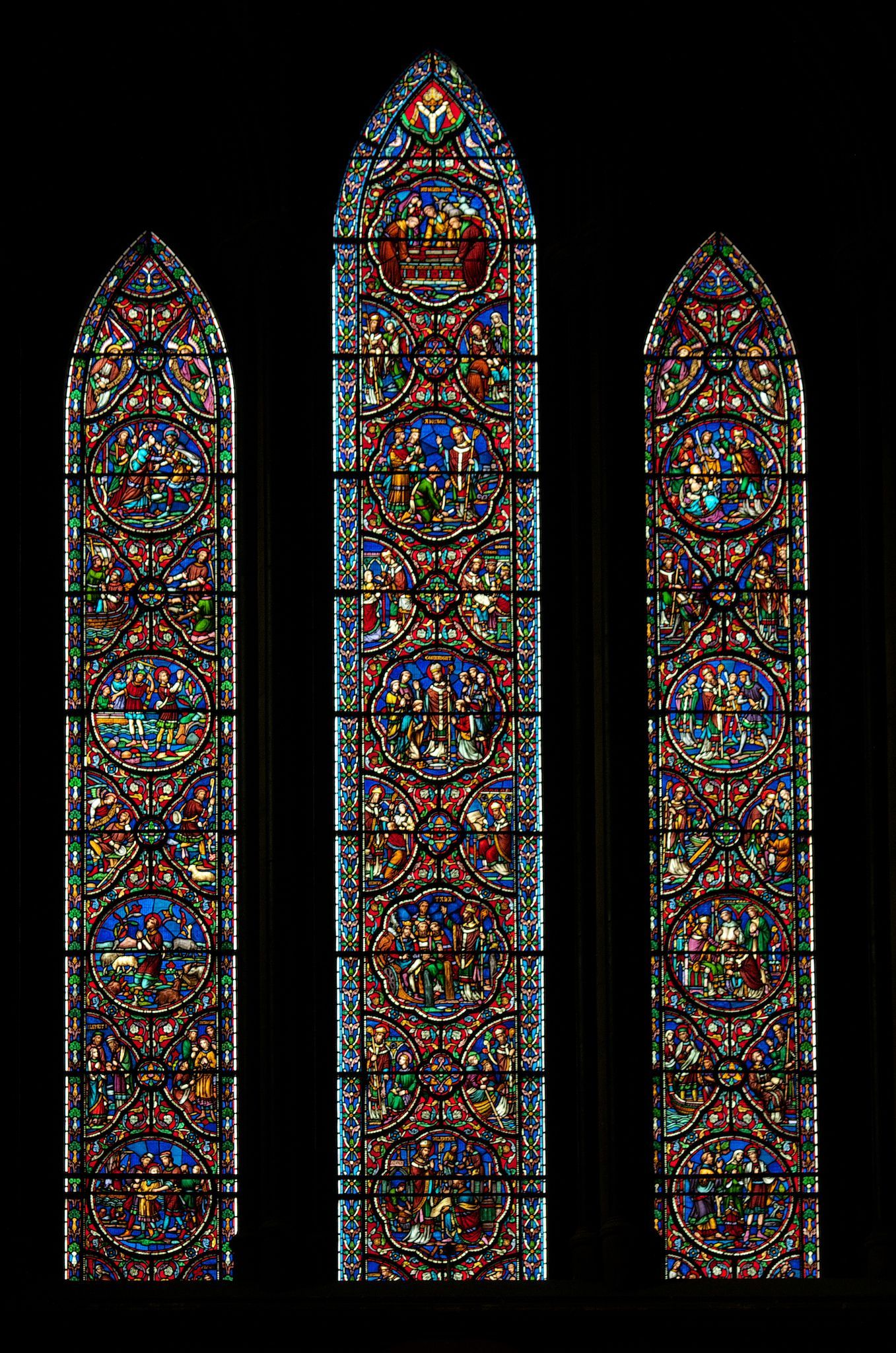 Saint Patrick's Cathedral glass window