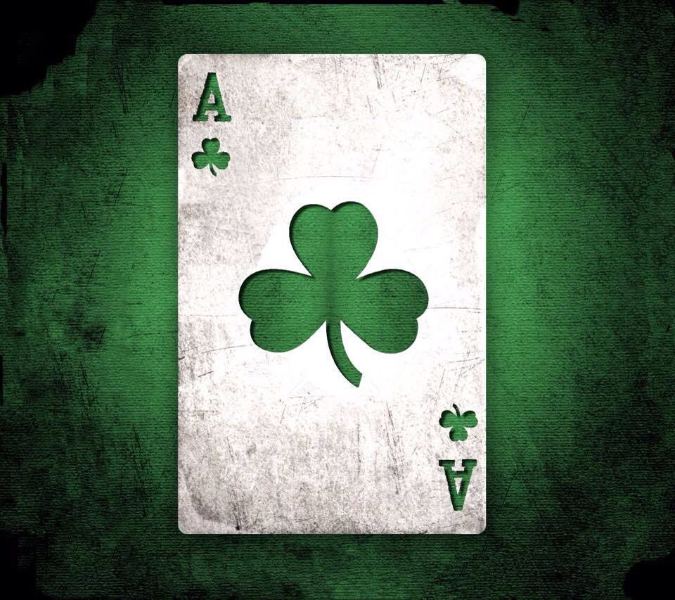 Green ace of clubs. Lucky wallpaper, Four leaf clover tattoo