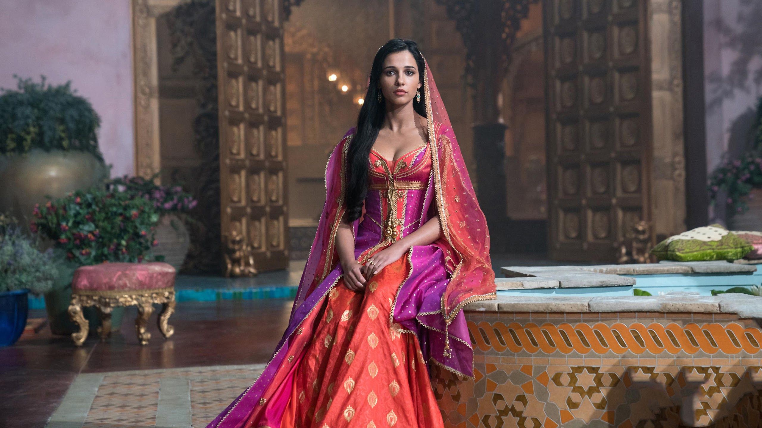 Princess Jasmine Aladdin 2019 Naomi Scott 4K Wallpaper