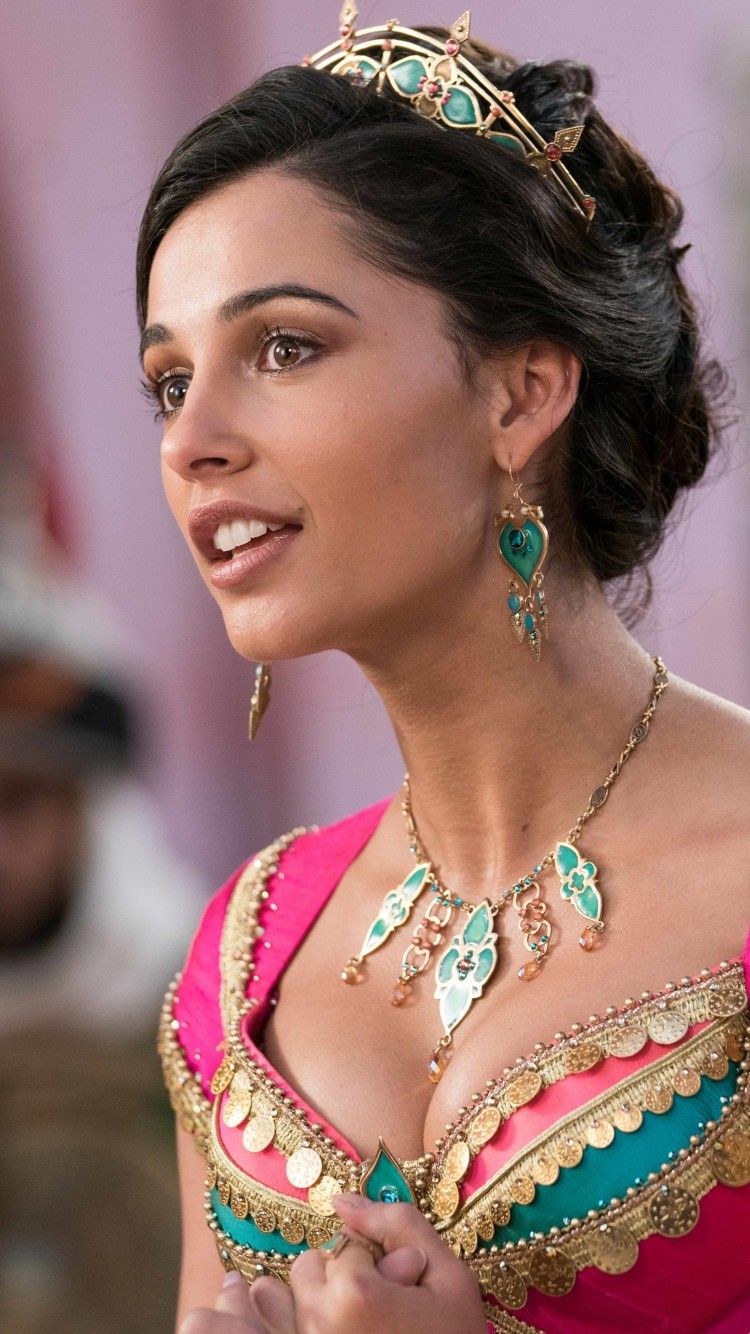 Naomi Scott As Jasmine iPhone 6, iPhone 6S, iPhone 7 HD