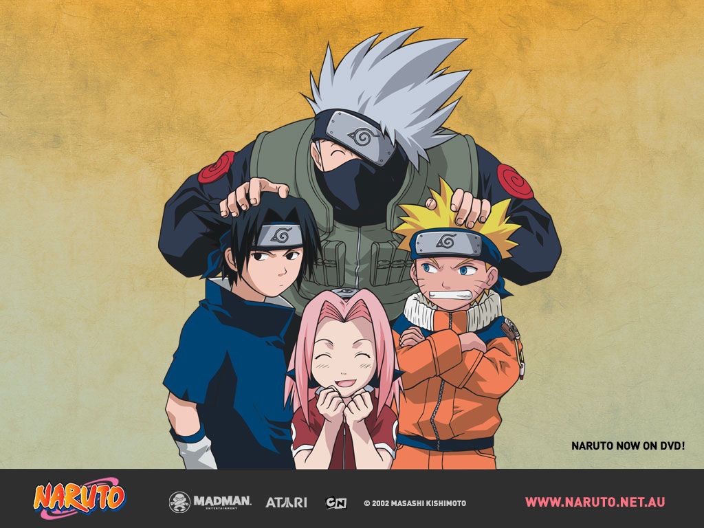 Kakashi Hatake, Naruto, Sasuke and Sakura Wallpaper