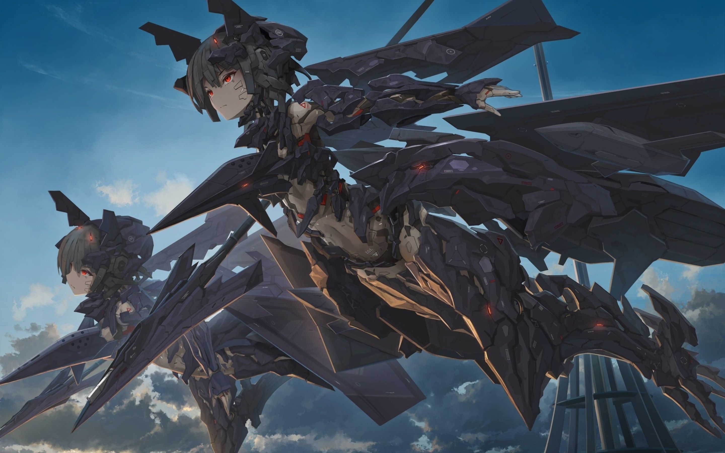 Download 2880x1800 Adf 11f, Ace Combat 7, Mecha, Robots, Flying