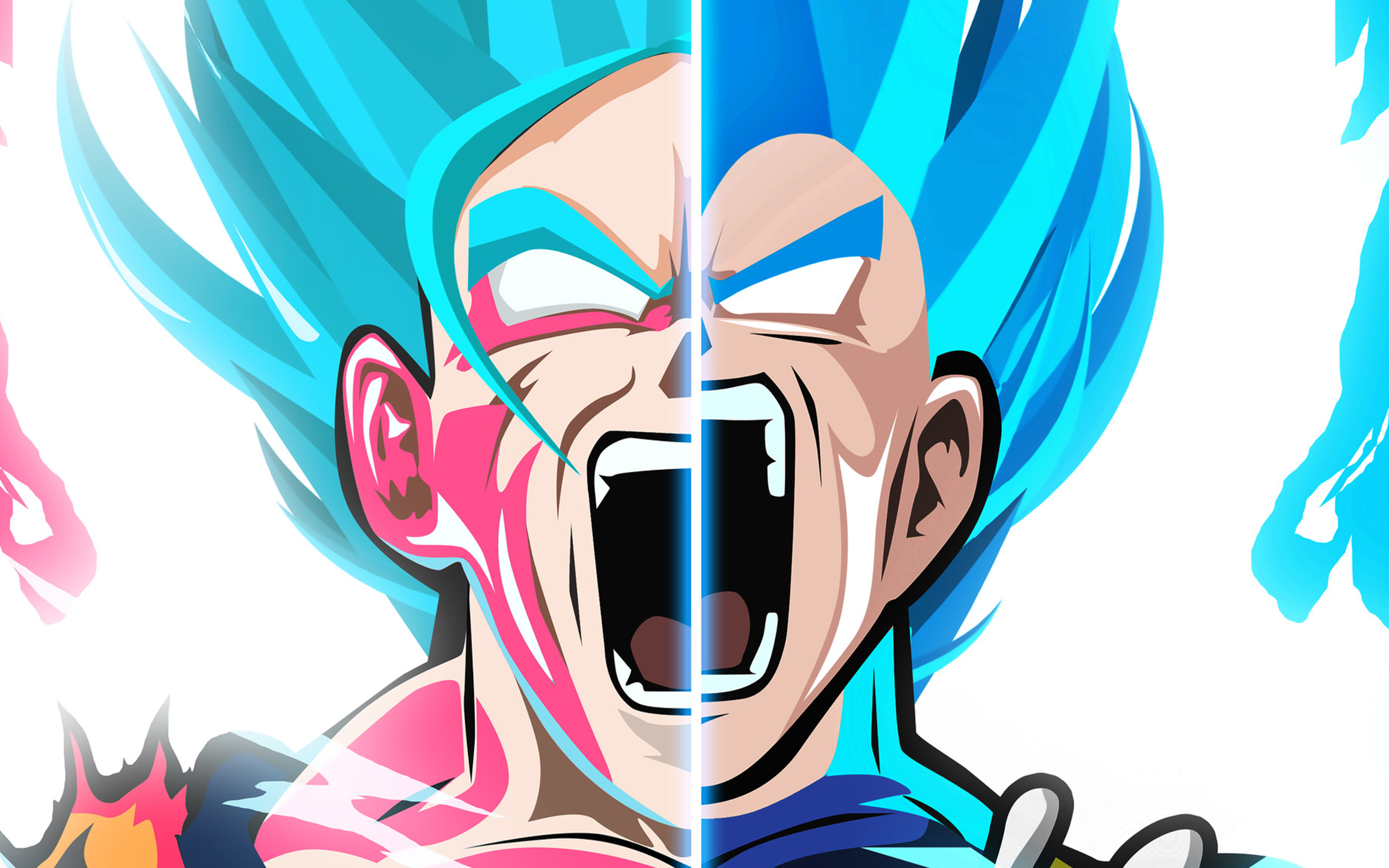 Vegeta (Dragon Ball), Goku, Super Saiyan Blue HD Wallpaper