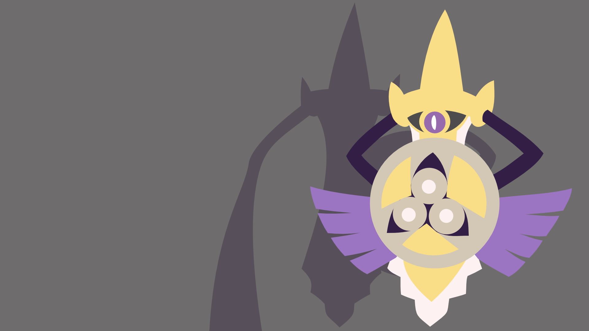 White and purple cat print wall decor, Pokémon, video games