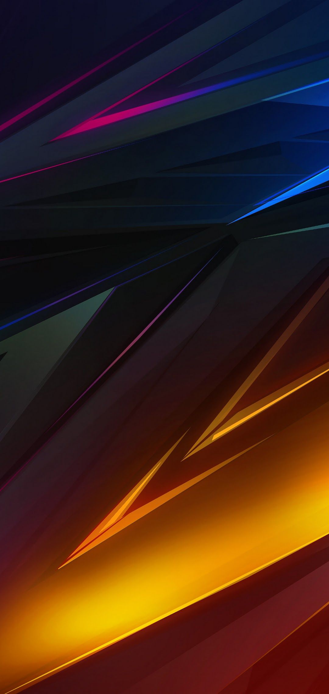 Colorful Dark Abstract Polygon 3D 4K Wallpaper