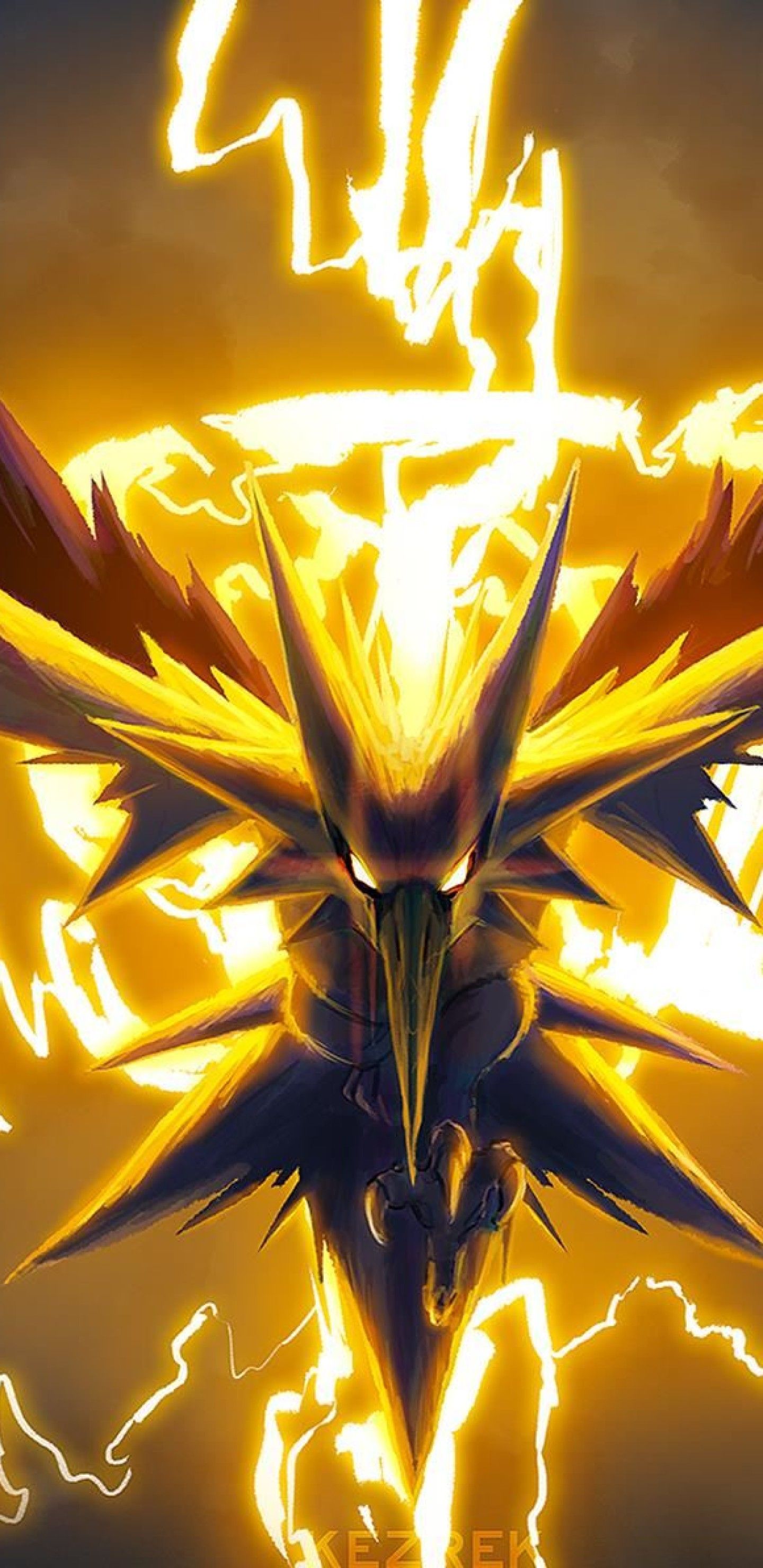 Zapdos Pokemon Go Art Samsung Galaxy Note 9, 8, S9, S8, S