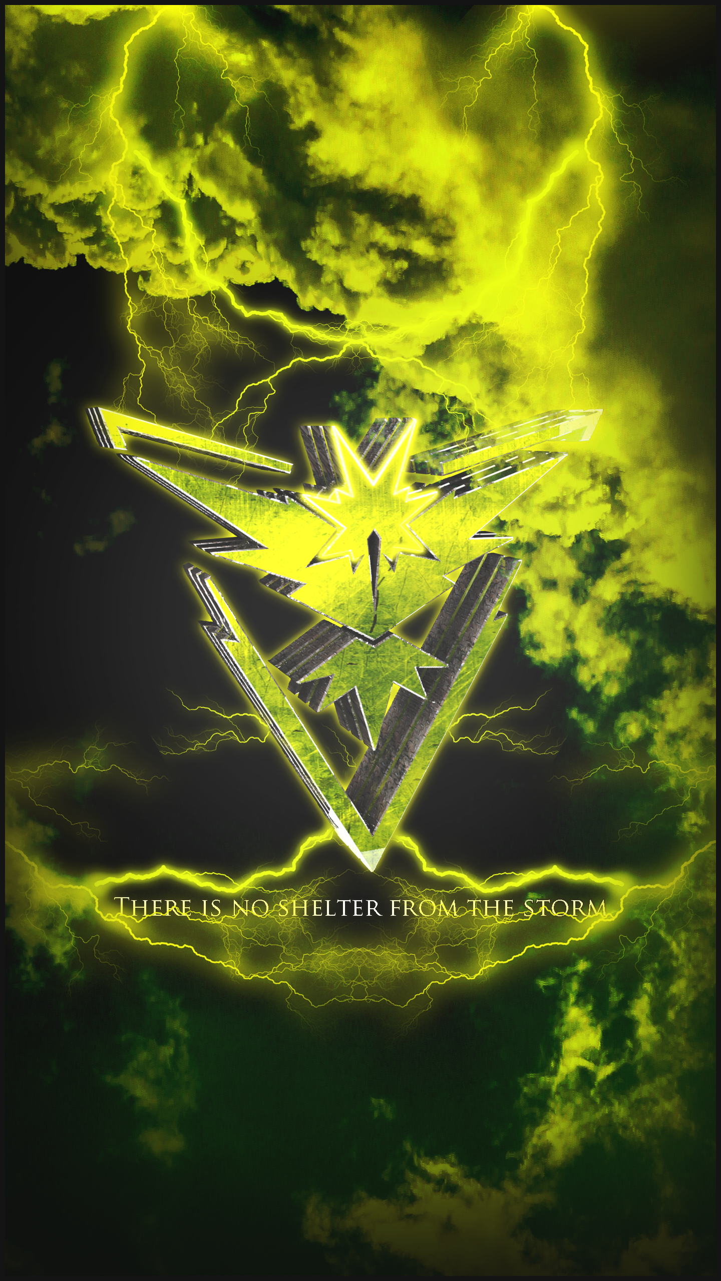 I created This Phone Wallpaper For Team Instinct Using Cinema4D