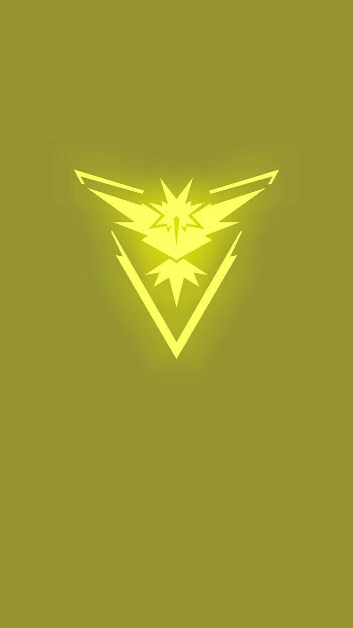 Pokemon Go Team Instinct Smartphone Wallpaper. Desain logo, Desain