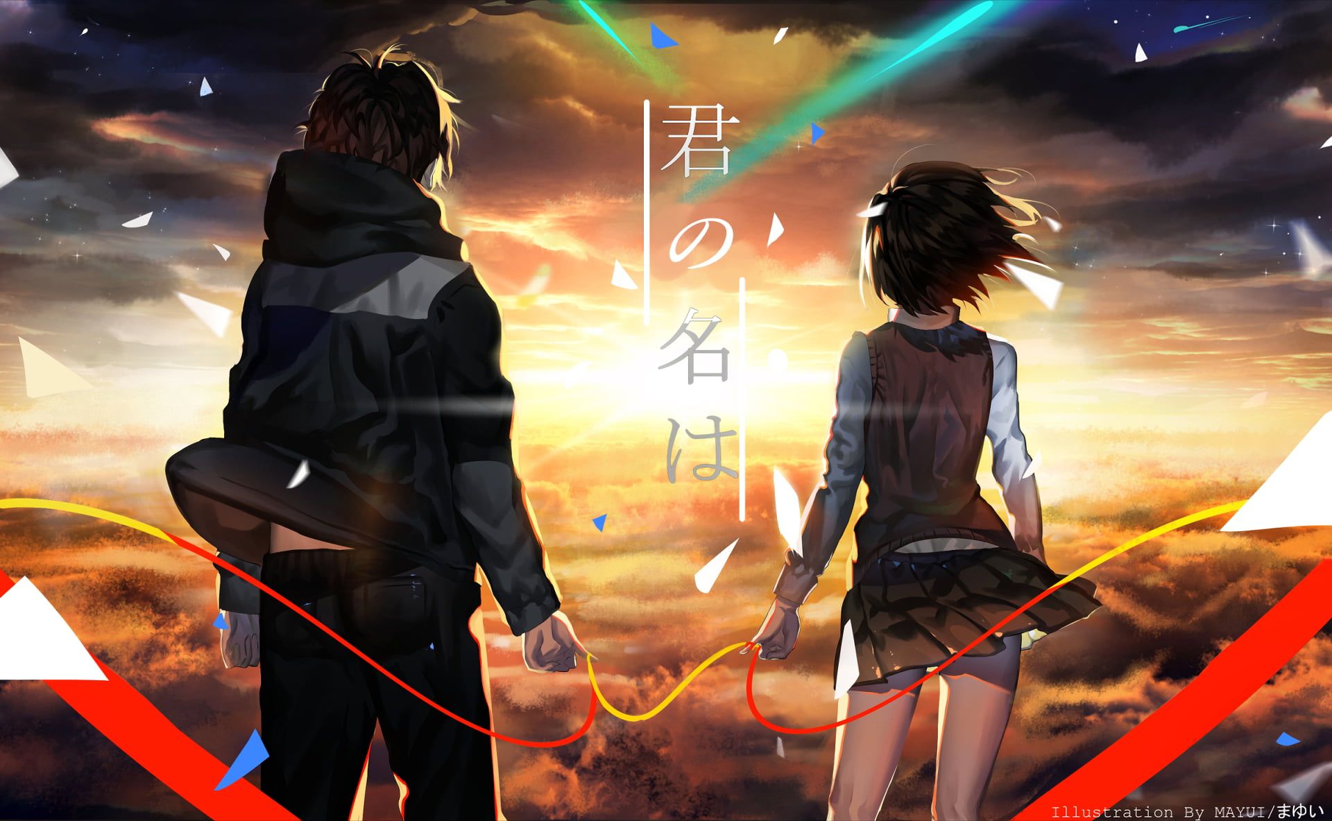 HOT] Kimi No Na Wa (Mitsuha & Taki) ~ Korigengi, Wallpaper Anime