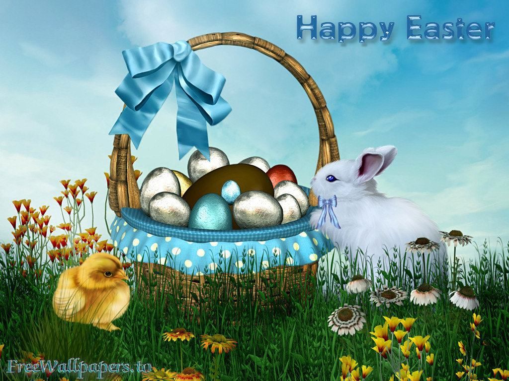 easter scenes.. Easter Scenes Flowers Eggs