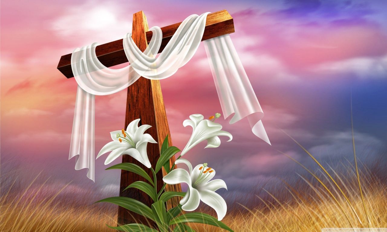 Easter Cross Ultra HD Desktop Background Wallpaper for 4K UHD TV