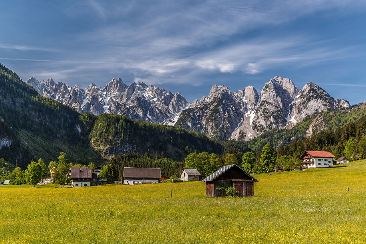 Desktop Wallpaper Alps Austria Nature Mountains Scenery