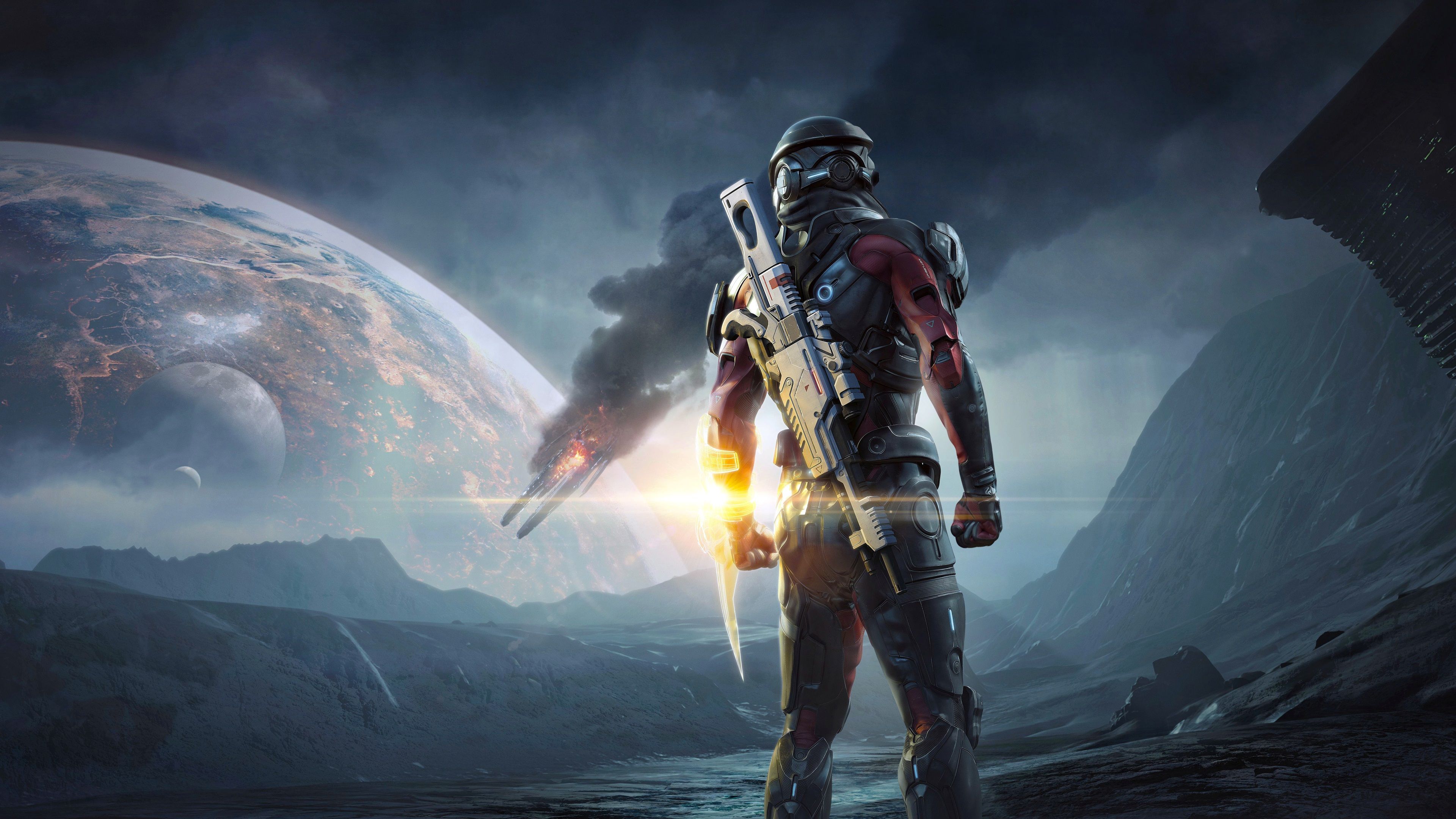 Wallpaper Mass Effect: Andromeda, PS4 games 3840x2160 UHD 4K