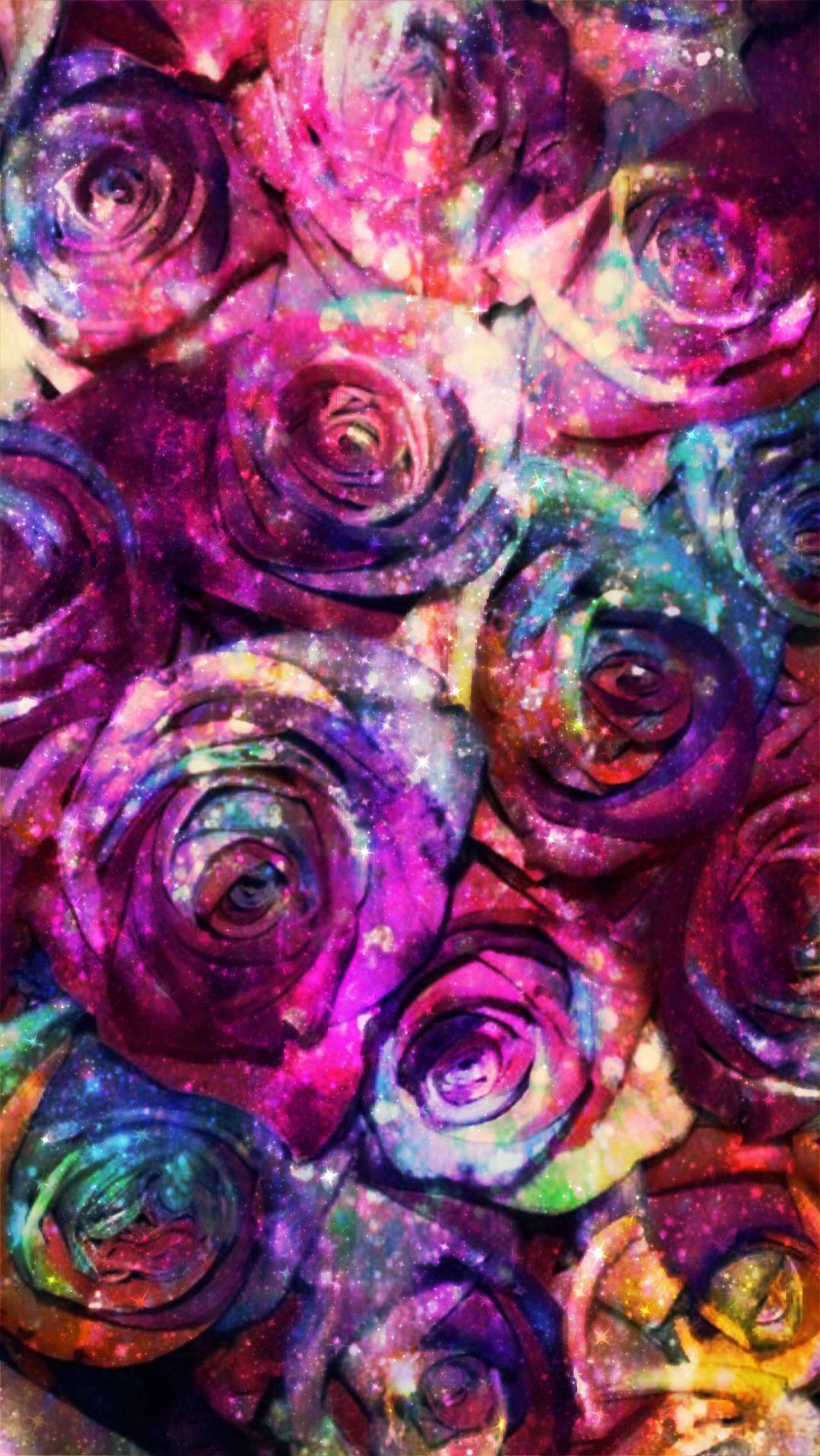 Galaxy Rainbow Roses, Made By Me Rainbow Rose, HD
