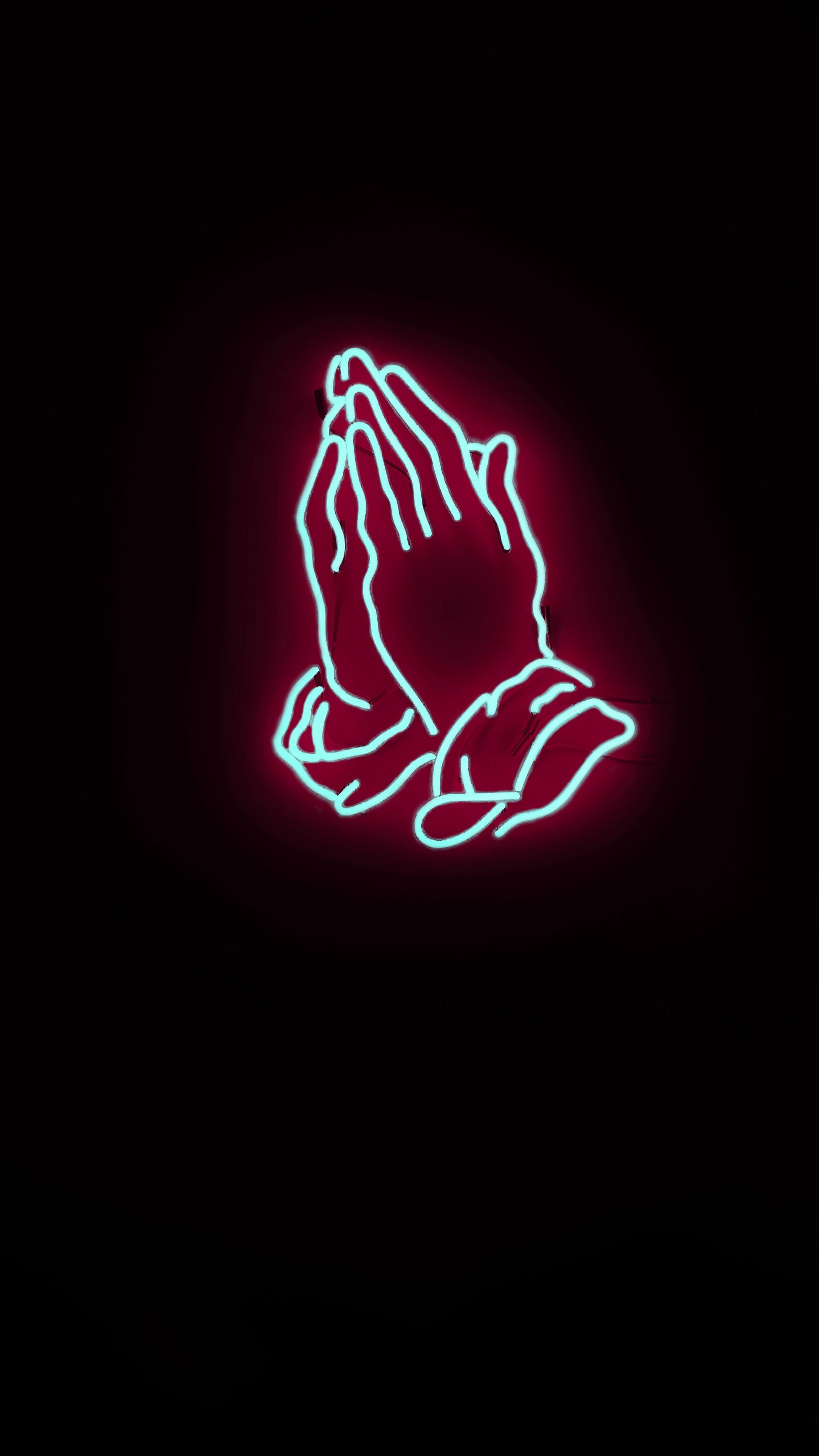 Misc #neon #hands #prayer #wallpaper HD 4k background for android