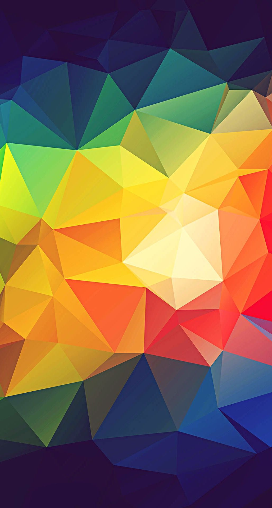 Colorful Abstract Triangle Shapes Render iPhone 6 Plus HD