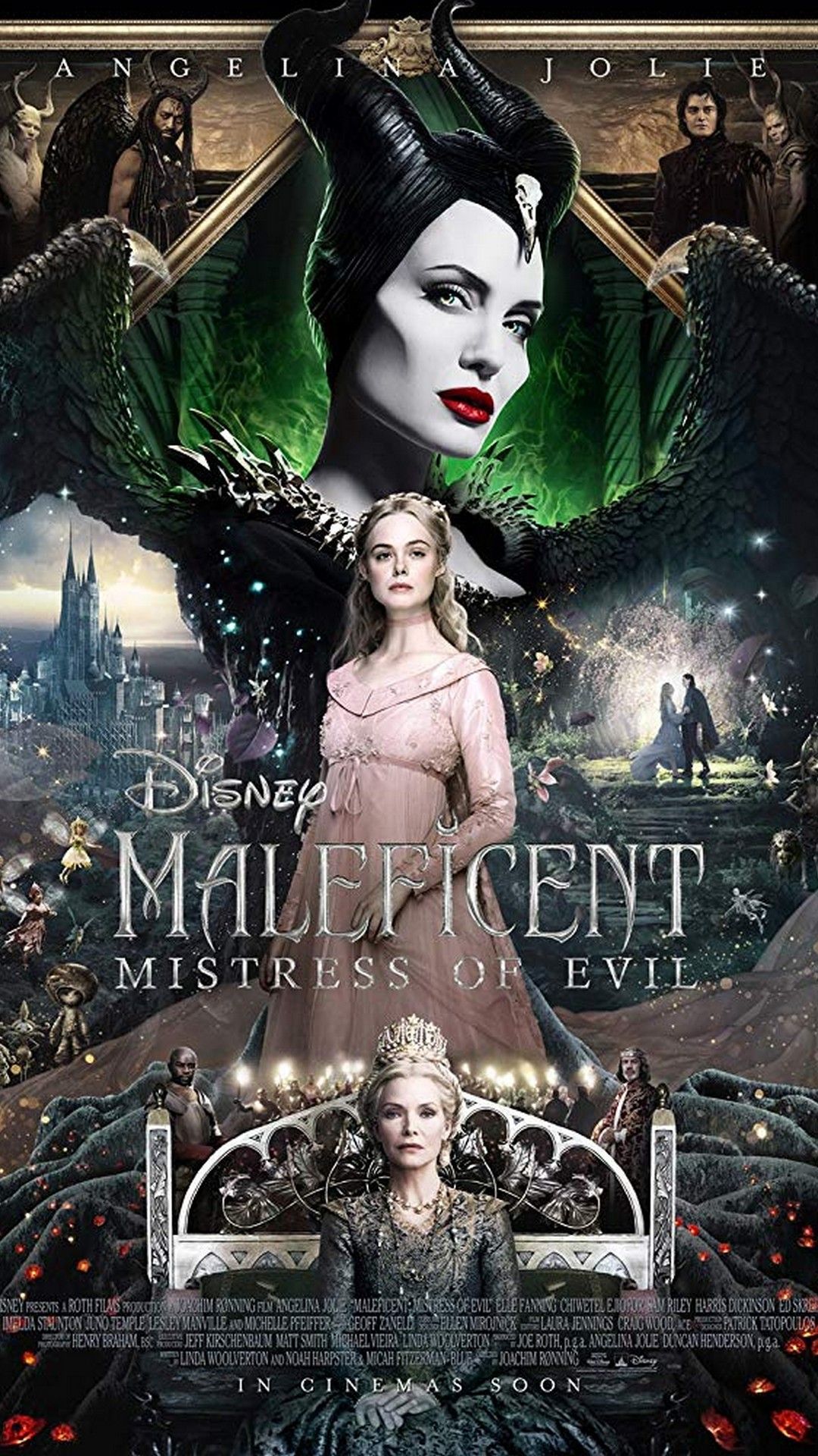 Maleficent Mistress of Evil iPhone 6 Wallpaper Movie Poster