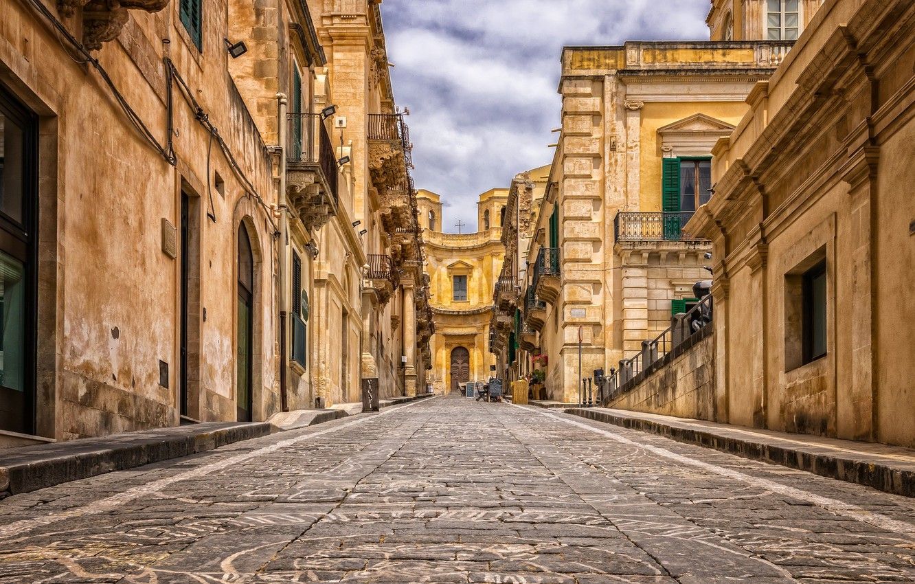 Wallpaper the city, street, Italy, old town, Record, Palermo