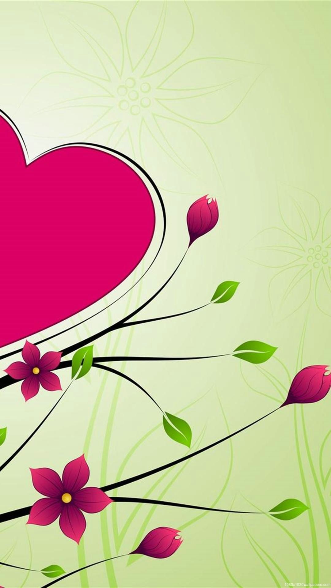 Rose Love Heart Flowers Design Wallpaper HD