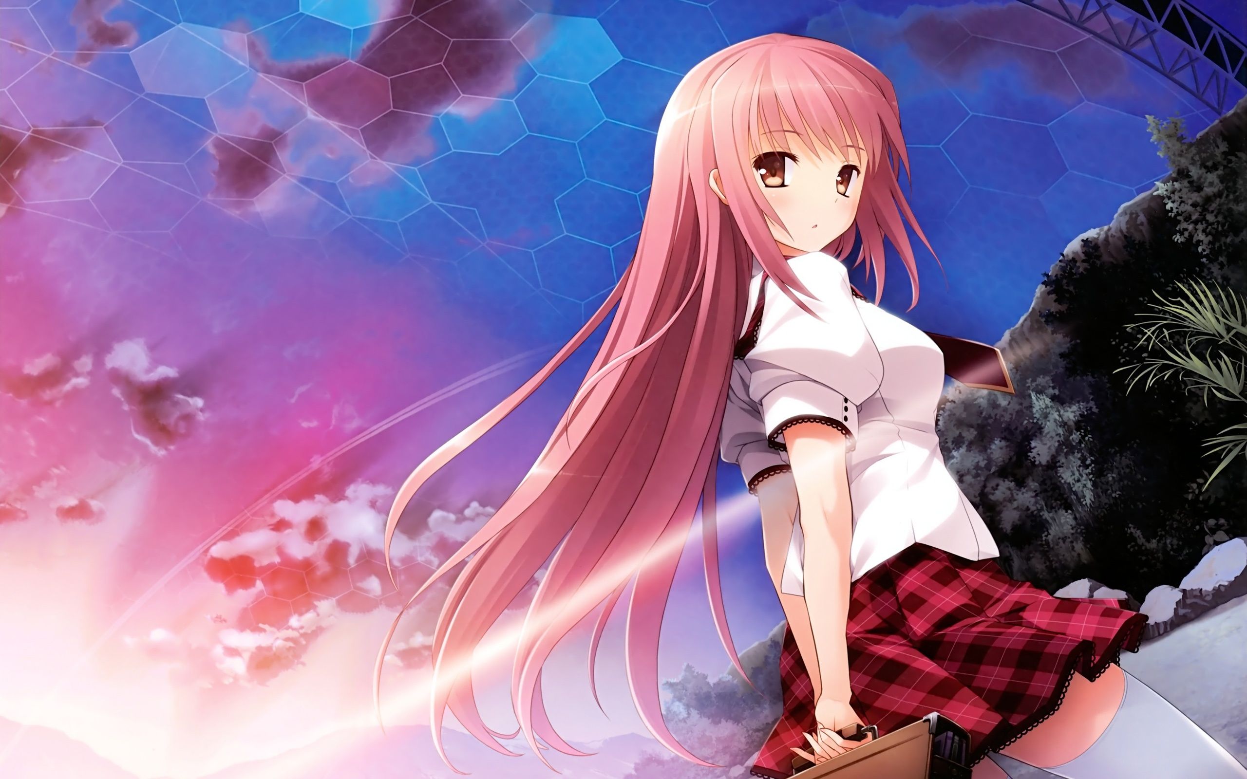 Pink Anime Girl Wallpapers Wallpaper Cave 7223