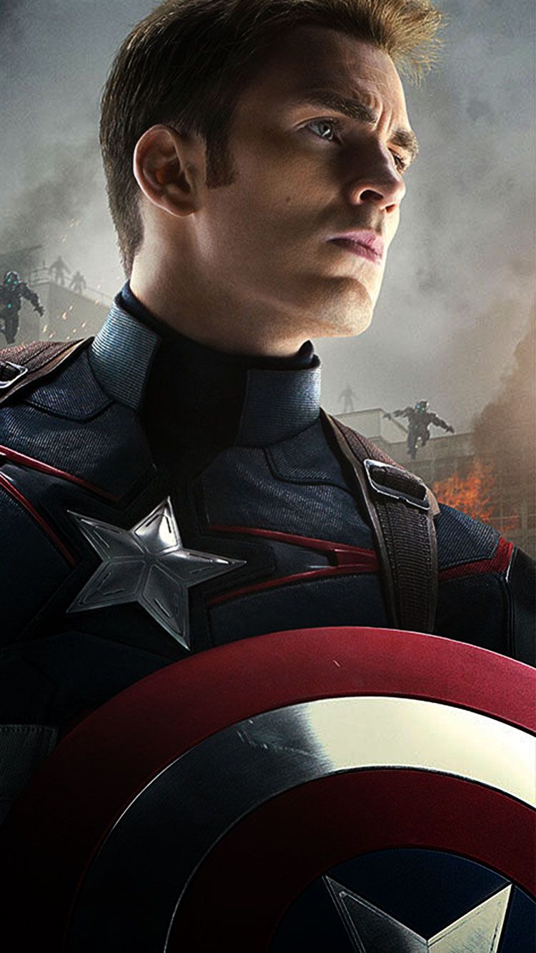 Free download Captain America Phone Wallpaper [750x1334]