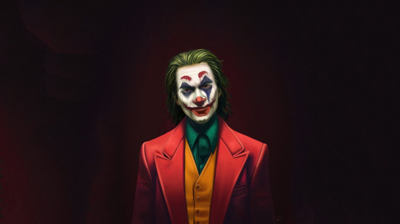 Joker Movie Joaquin Phoenix Art 1366x768 Resolution HD 4k