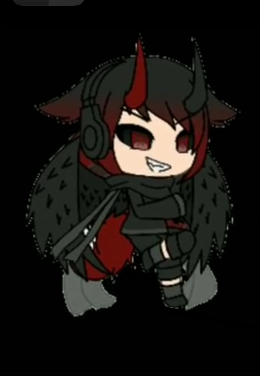 Gacha Life Base With Black Hair ~ Boy Wolf Gacha Devil Evil Coloring ...