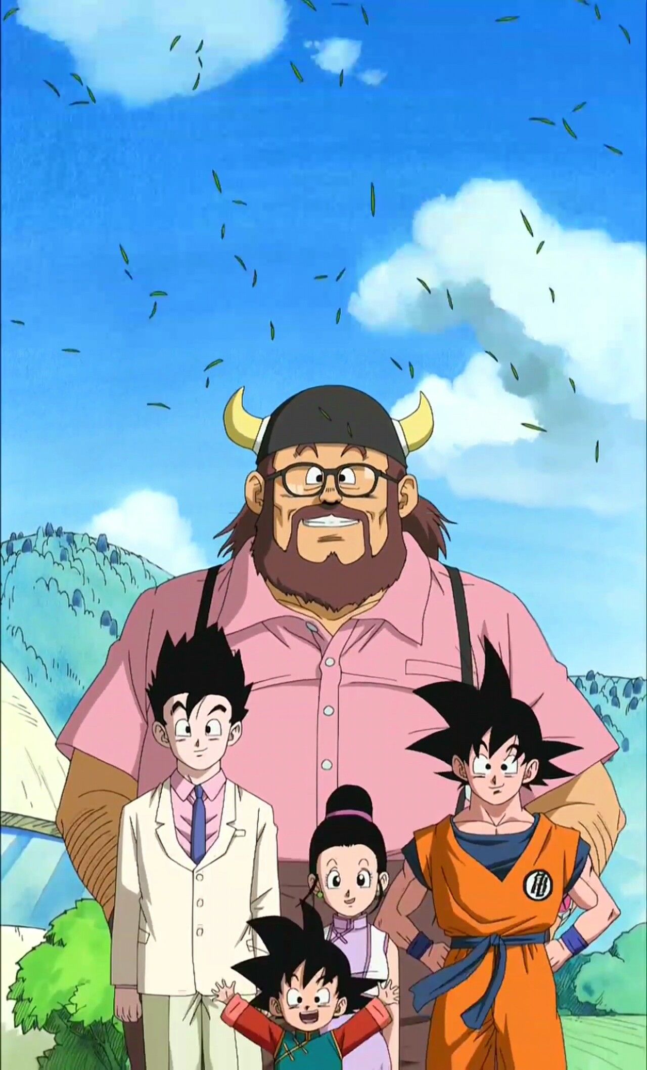 The Son family♡^^ #edited by me #Yo! Son Goku and his friends