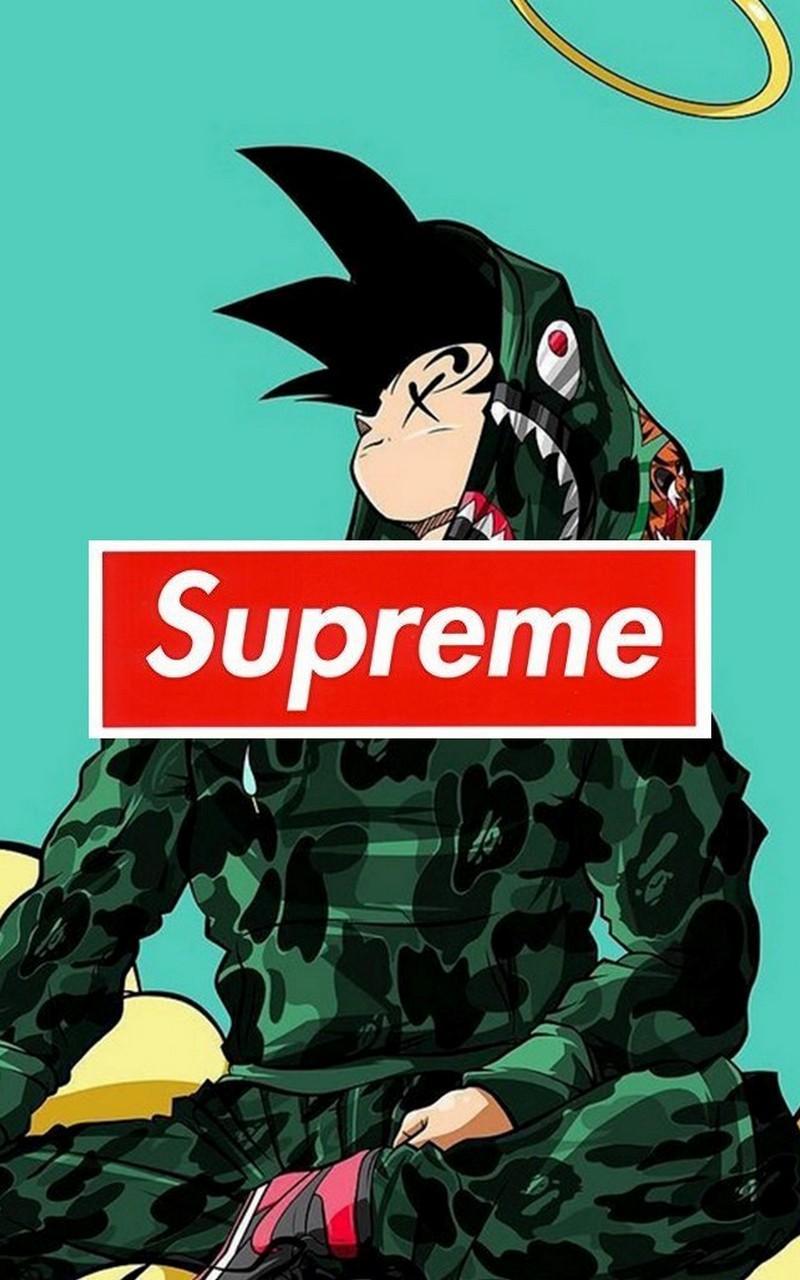 Goku x Supreme Wallpaper Art for Android