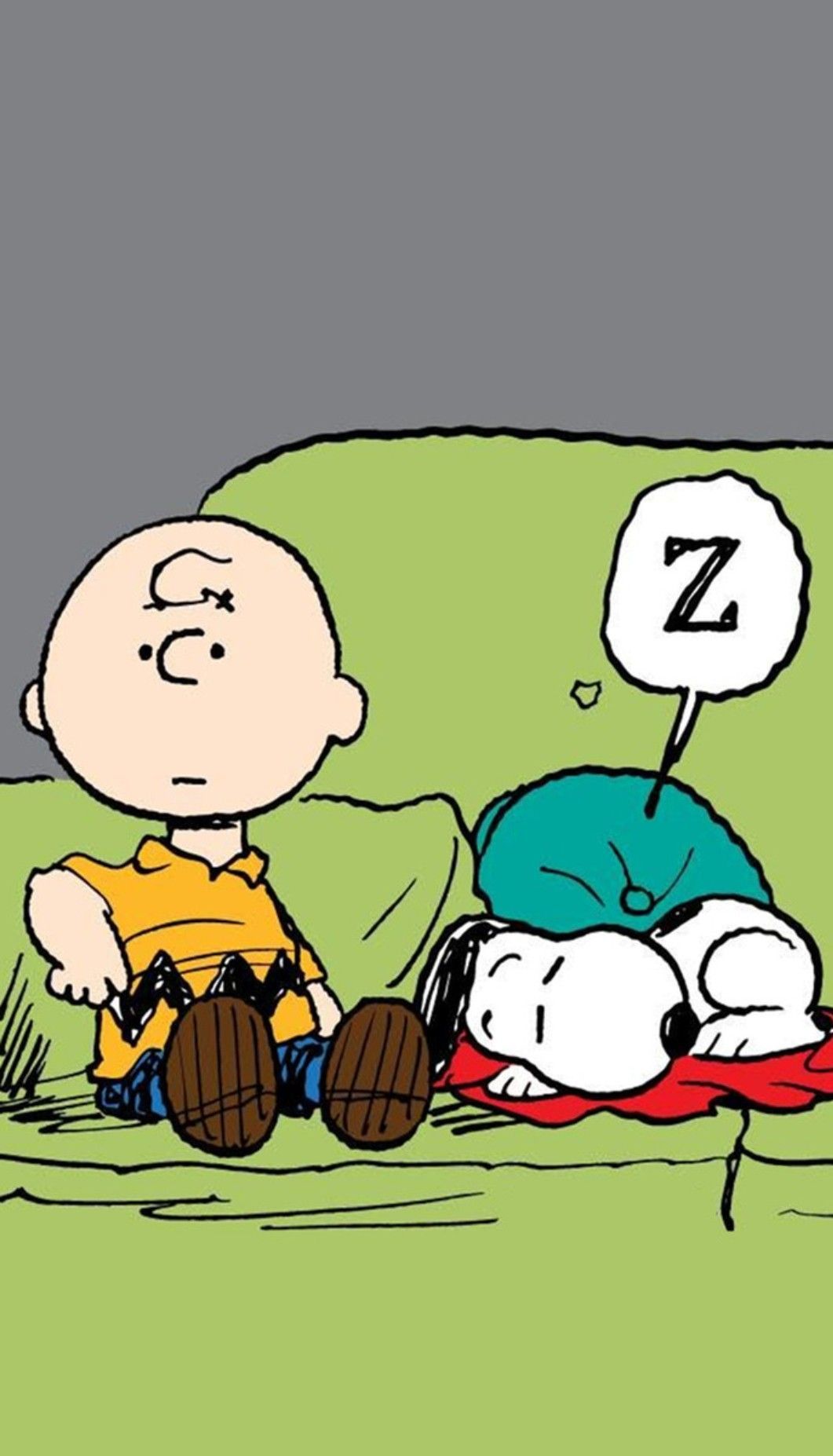 Charlie Brown and a sleeping Snoopy. Snoopy love, Snoopy
