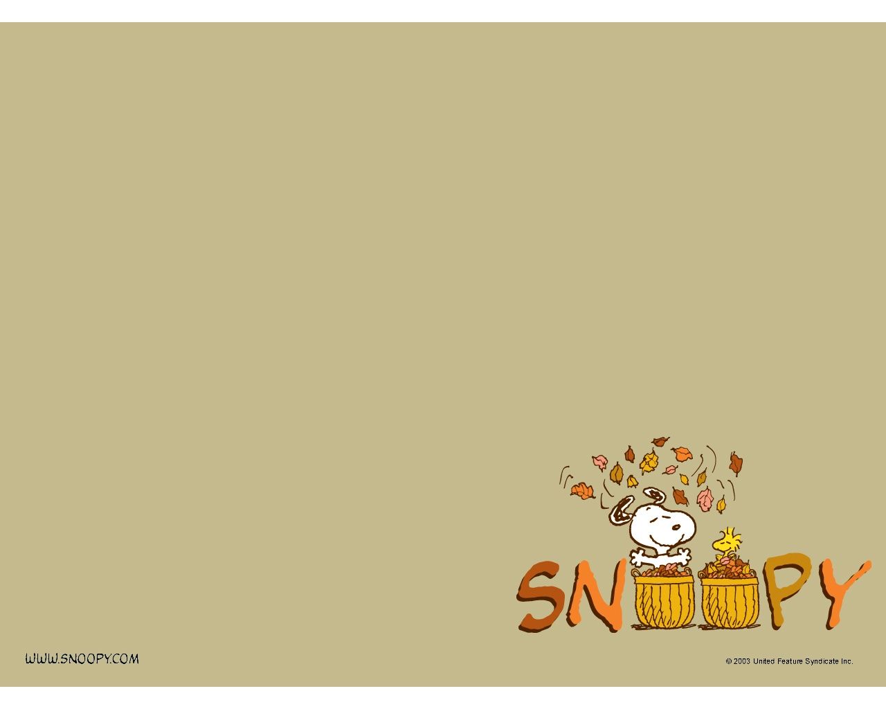 snoopy and woodstock thanksgiving wallpaper