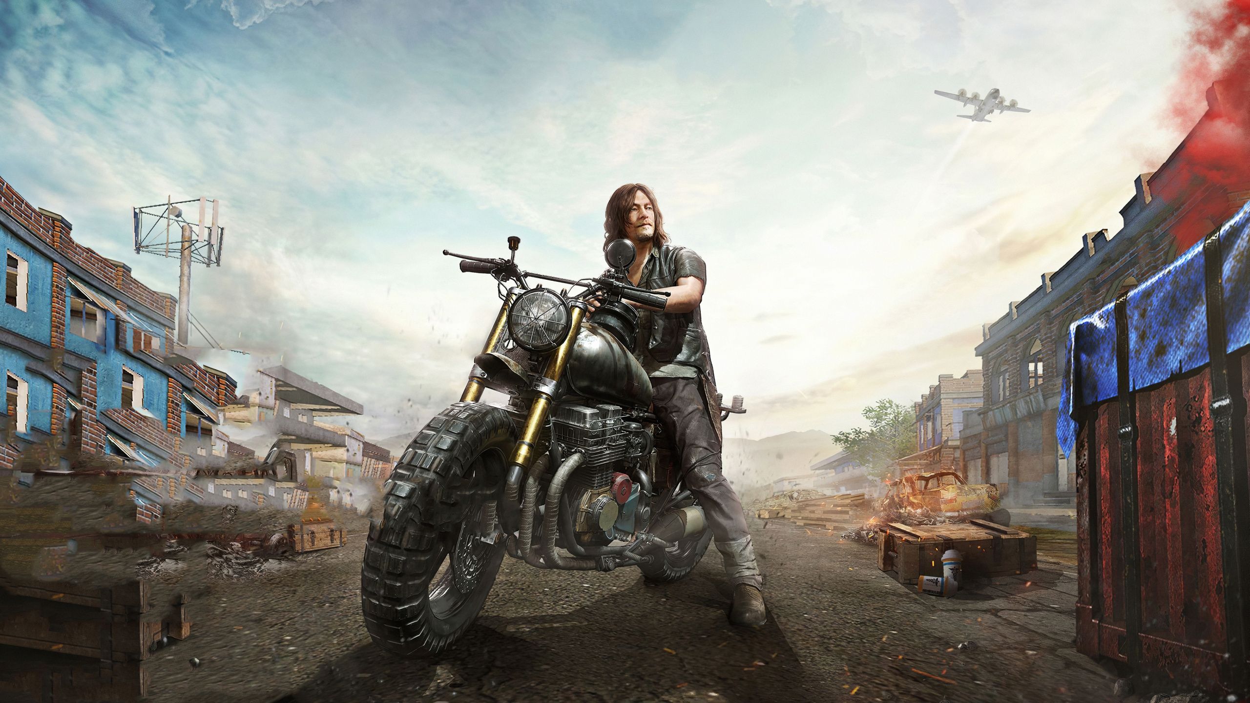 Download Daryl Dixon, PUBG, Mobile game, The Walking Dead, artwork