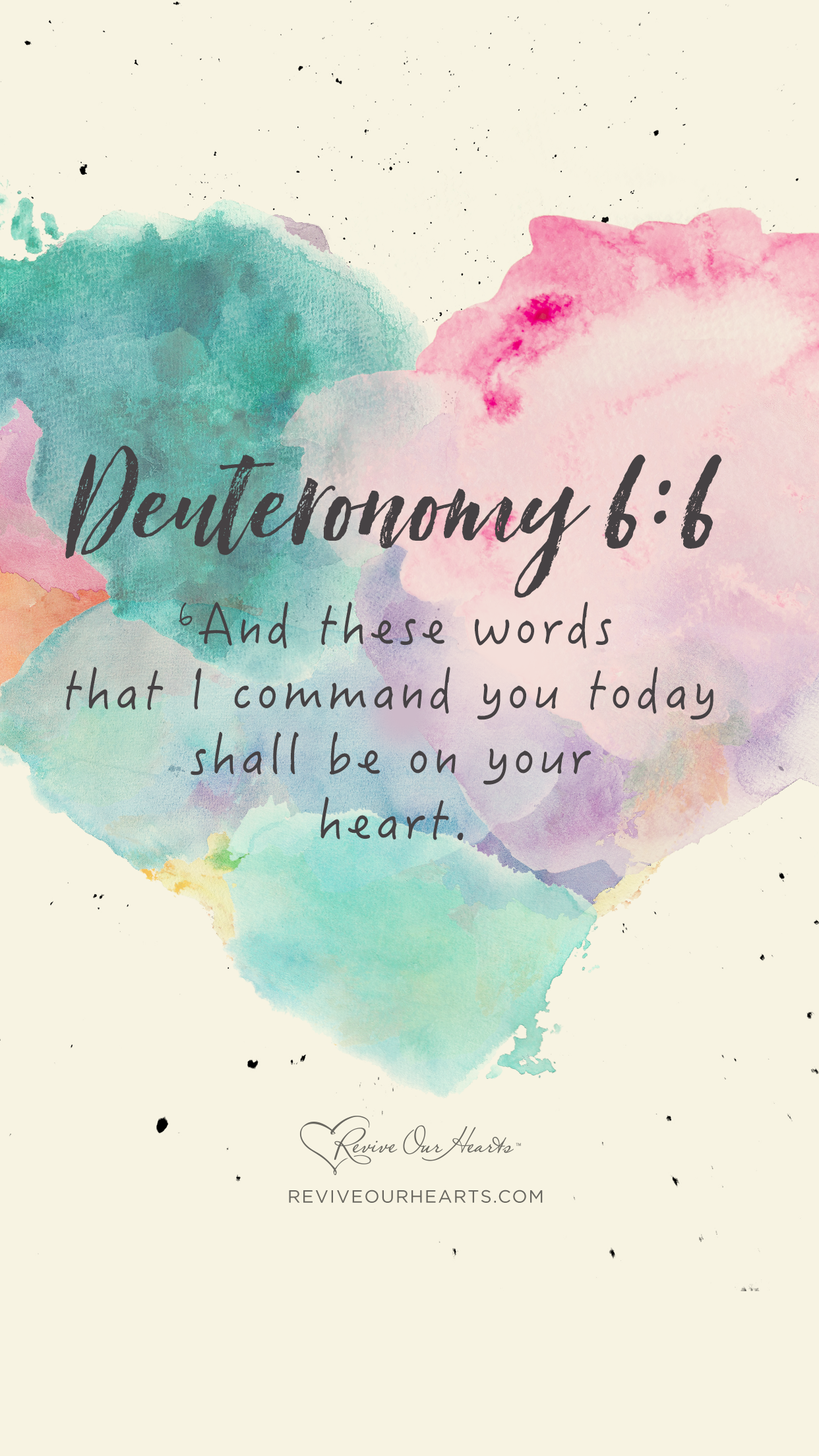 Deut. 6:5–7a. Wallpaper. Revive Our Hearts